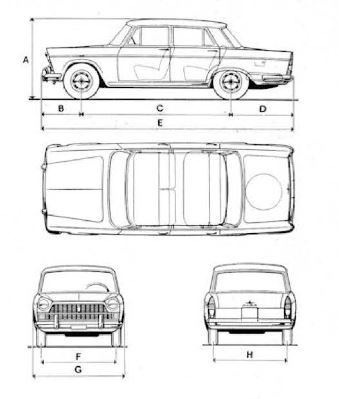 1964 Fiat 1500 L technische Daten